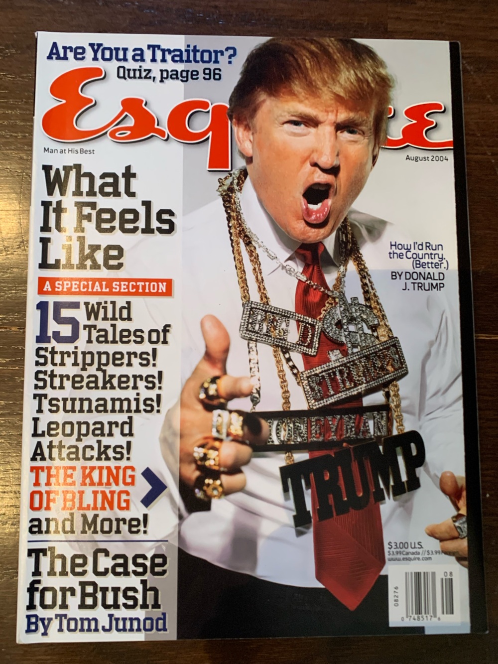 Esquire vintage magazine from August 2004